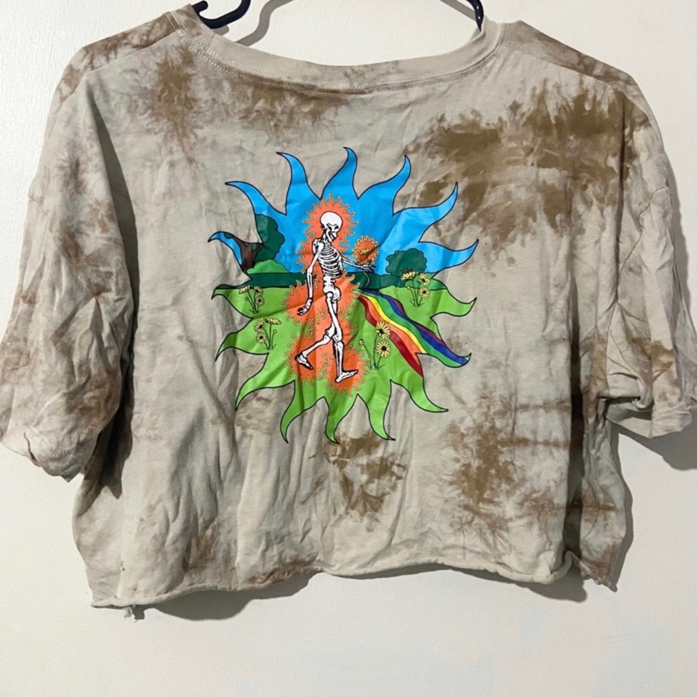 Zumiez tie dye crop top shirt